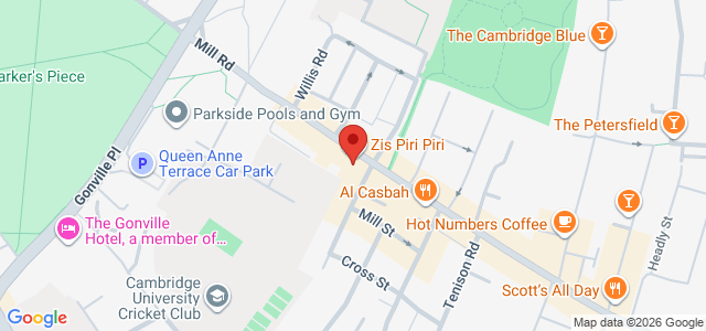 Map showing Zis Piri Piri - Cambridge in Cambridge